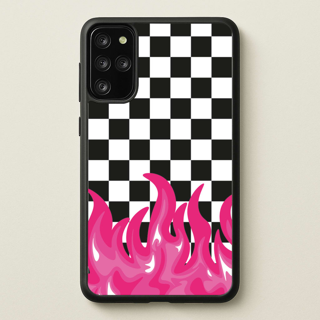 Pink Flame - Skate Aesthetic - Skate Aesthetic Phone Case for Galaxy S20 Plus