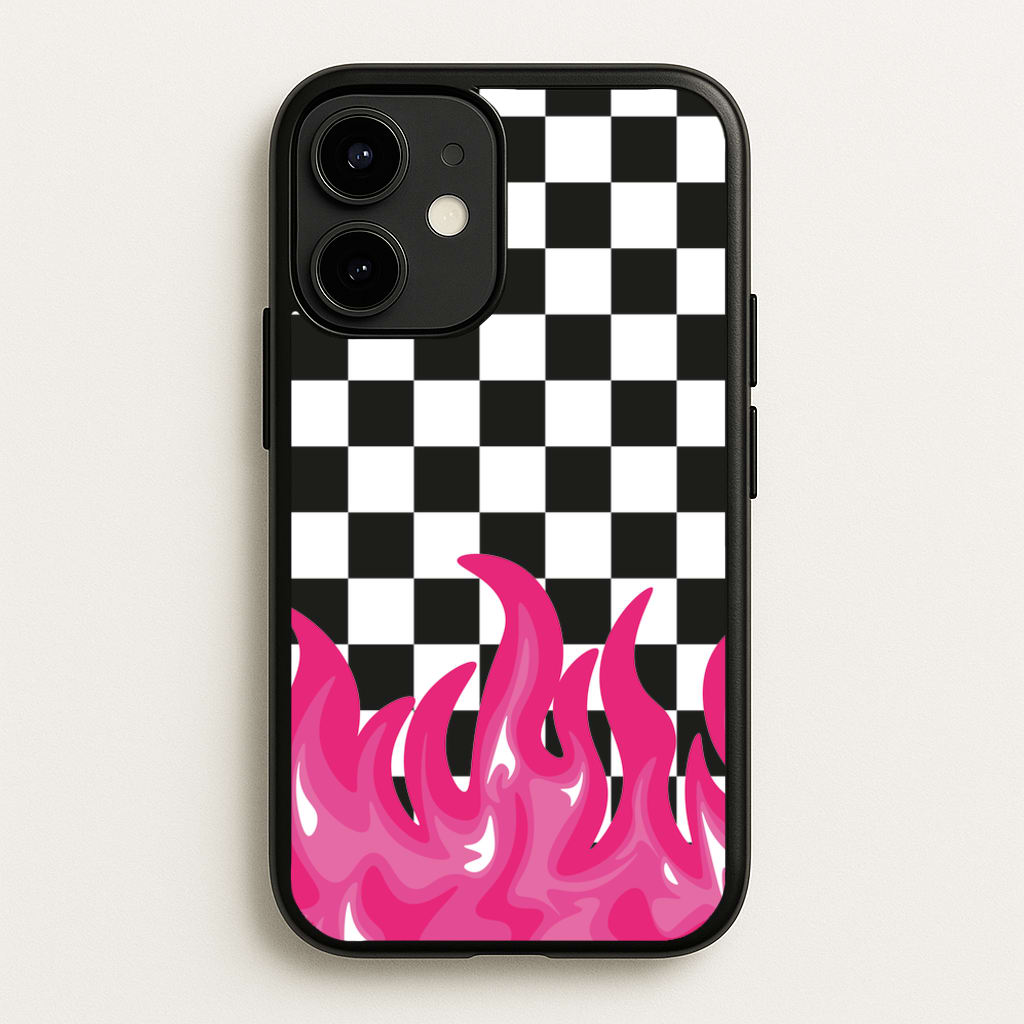 Pink Flame - Skate Aesthetic - Skate Aesthetic Phone Case for iPhone 12 / 12 Pro