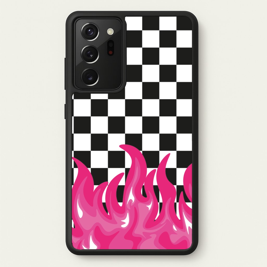 Pink Flame - Skate Aesthetic - Skate Aesthetic Phone Case for Galaxy Note 20 Ultra