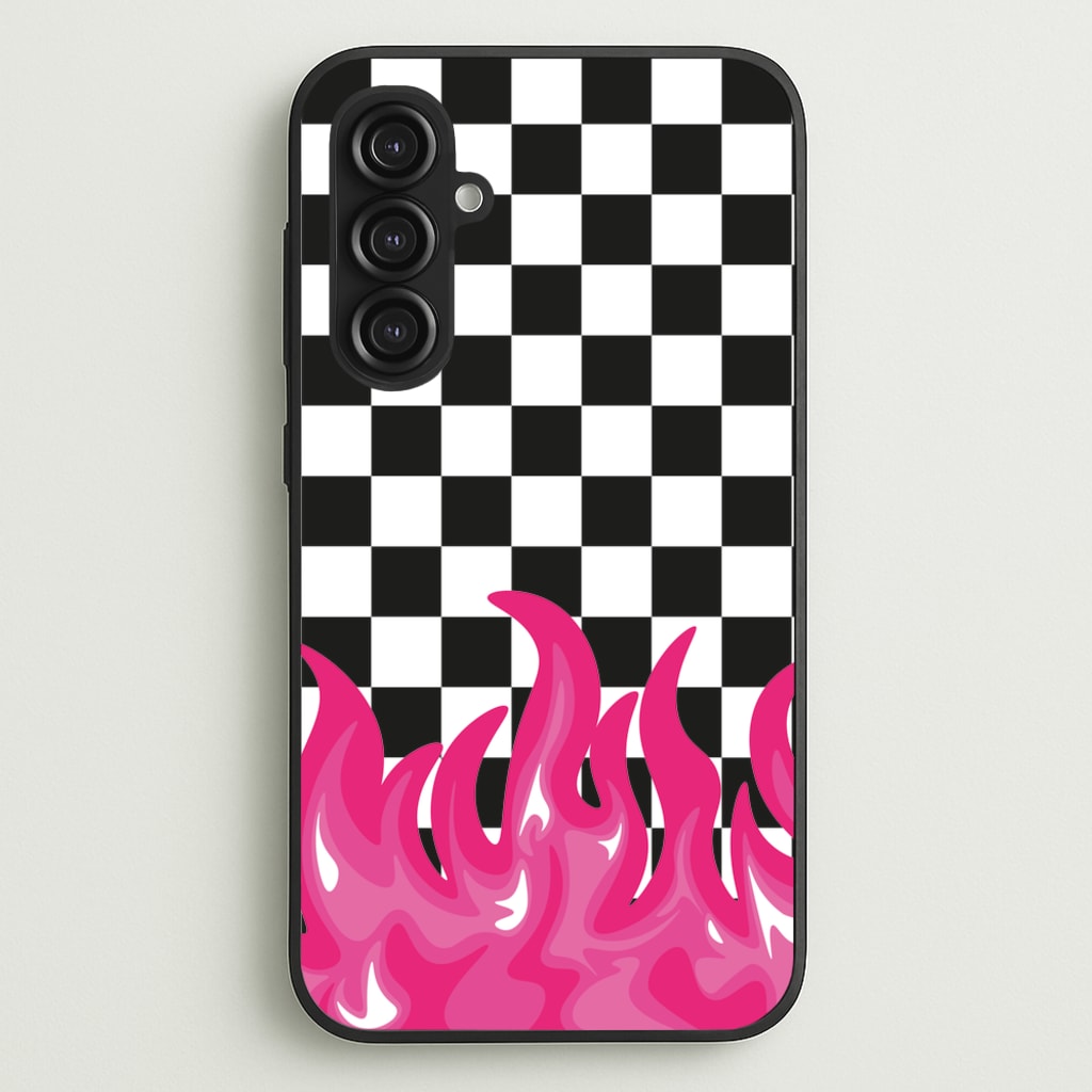 Pink Flame - Skate Aesthetic - Skate Aesthetic Phone Case for Galaxy S23FE
