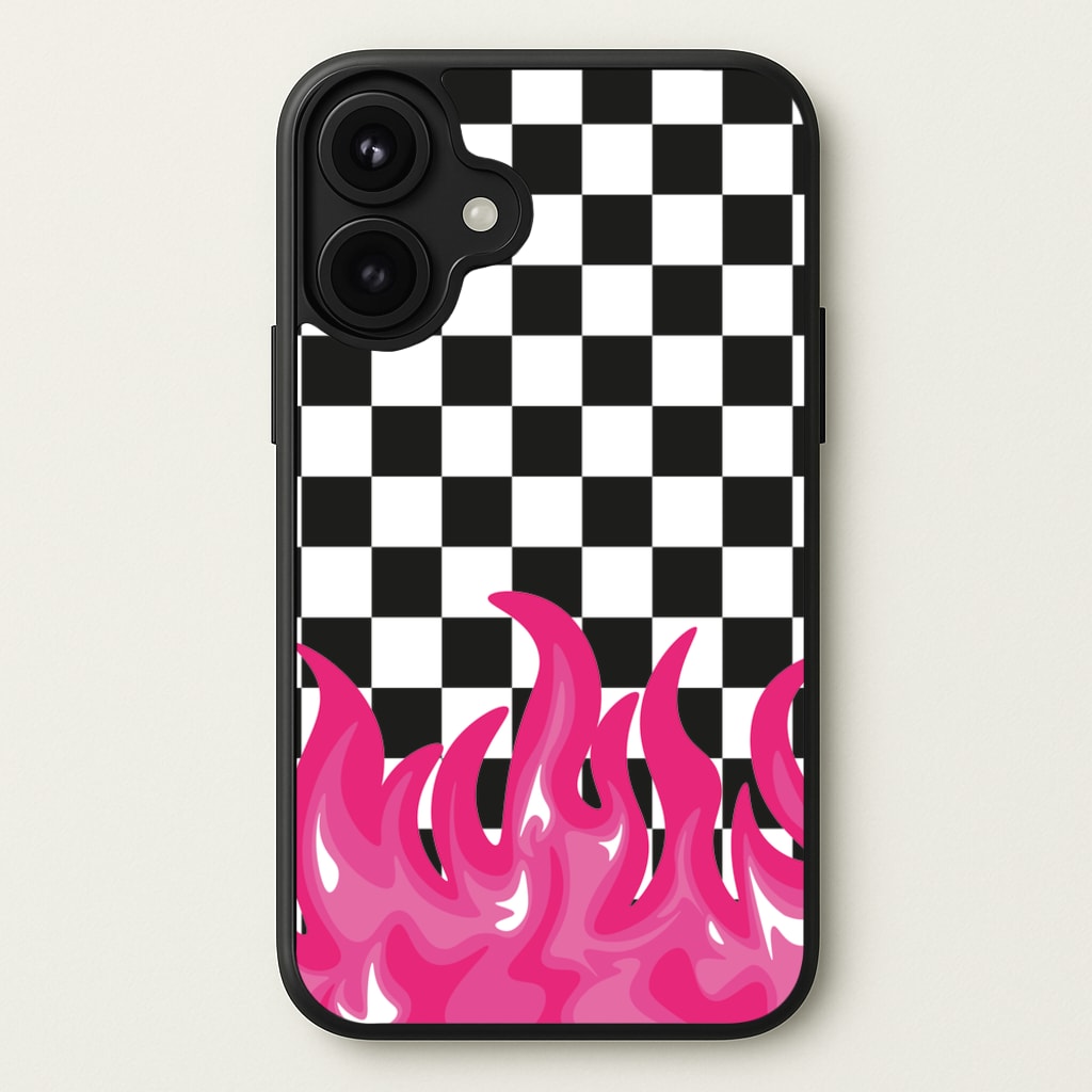 Pink Flame - Skate Aesthetic Phone Case for iPhone 17