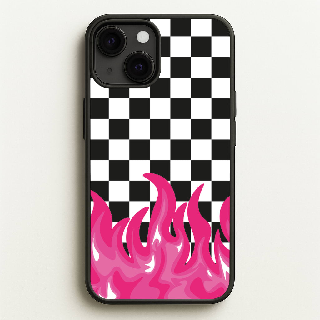 Pink Flame - Skate Aesthetic - Skate Aesthetic Phone Case for iPhone 13