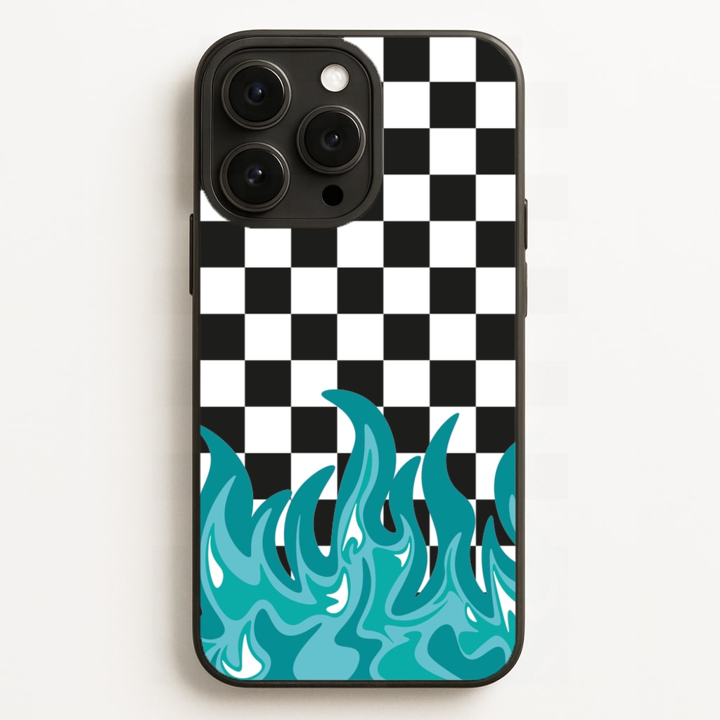 Blue Flame - Skate Aesthetic - Skate Aesthetic Phone Case for iPhone 16 Pro Max