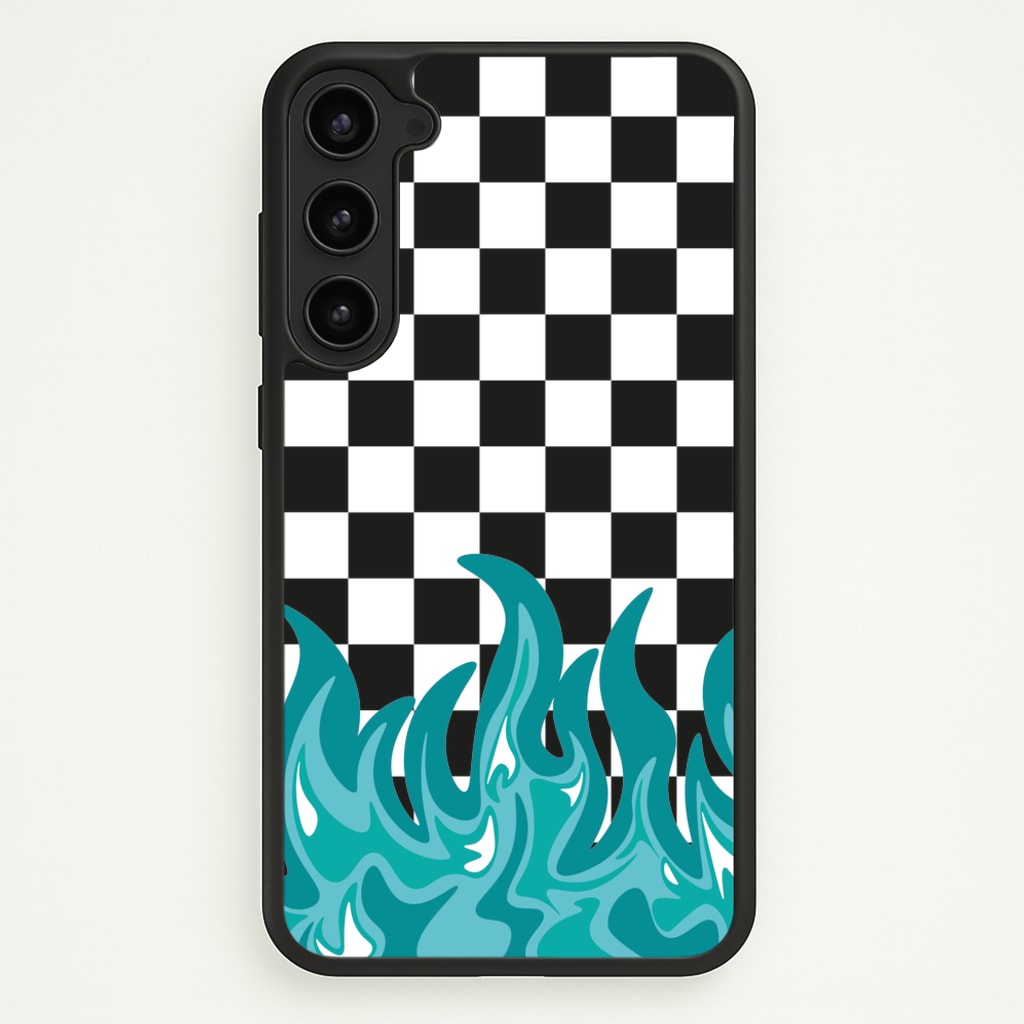 Blue Flame - Skate Aesthetic - Skate Aesthetic Phone Case for Galaxy S23 Plus