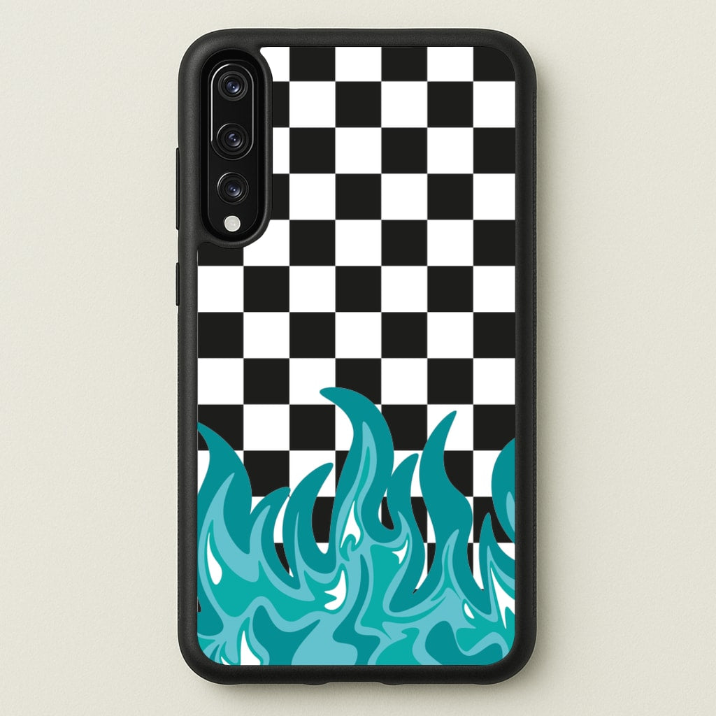 Blue Flame - Skate Aesthetic - Skate Aesthetic Phone Case for Huawei P20 Pro