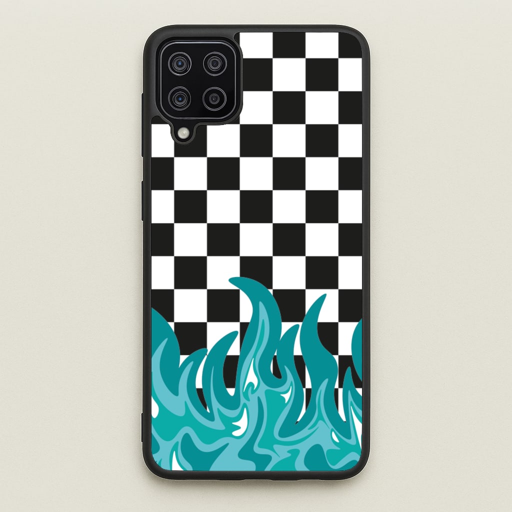 Blue Flame - Skate Aesthetic - Skate Aesthetic Phone Case for Galaxy A12