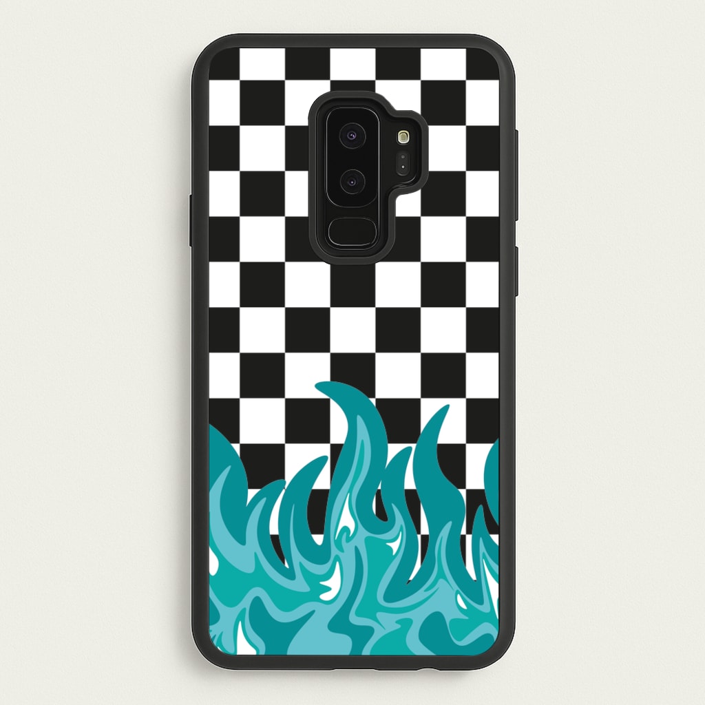 Blue Flame - Skate Aesthetic - Skate Aesthetic Phone Case for Galaxy S9 Plus