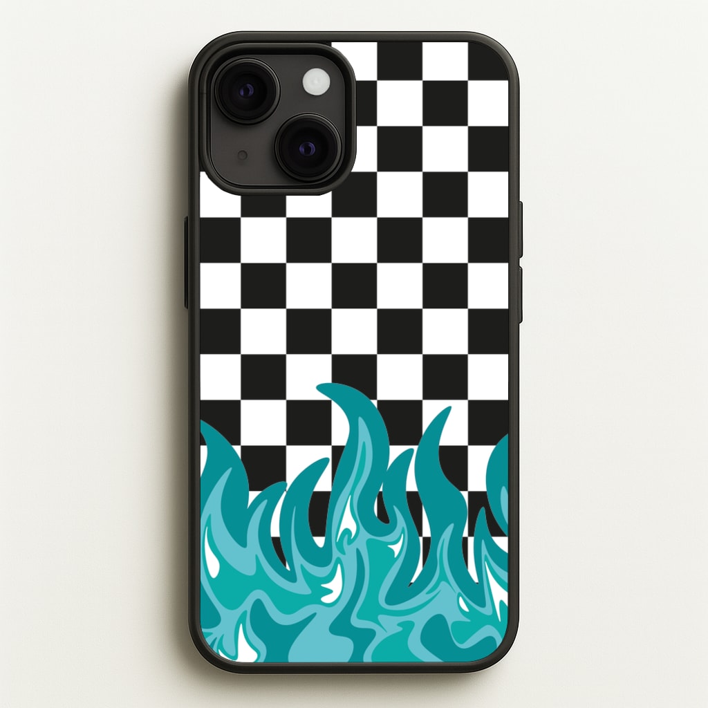 Blue Flame - Skate Aesthetic - Skate Aesthetic Phone Case for iPhone 13 Mini
