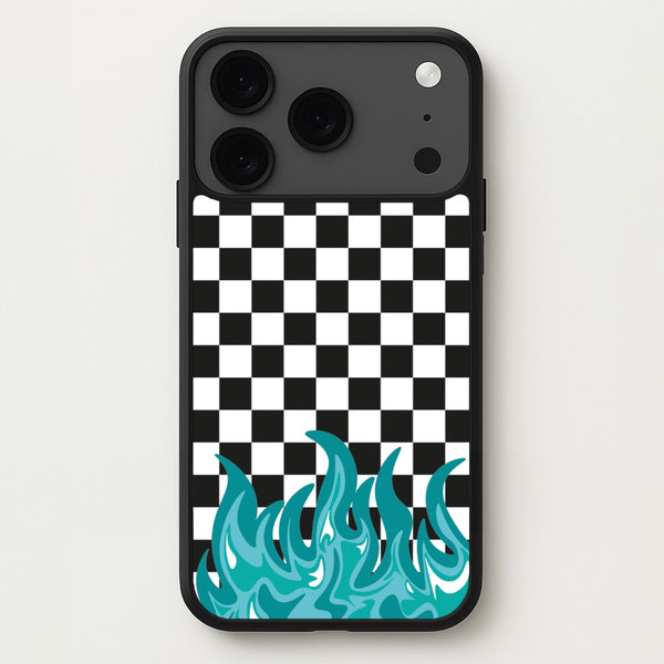 Blue Flame - Skate Aesthetic Phone Case for iPhone 17 Pro Max