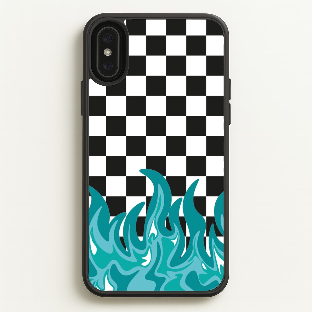 Blue Flame - Skate Aesthetic - Skate Aesthetic Phone Case for iPhone XS Max
