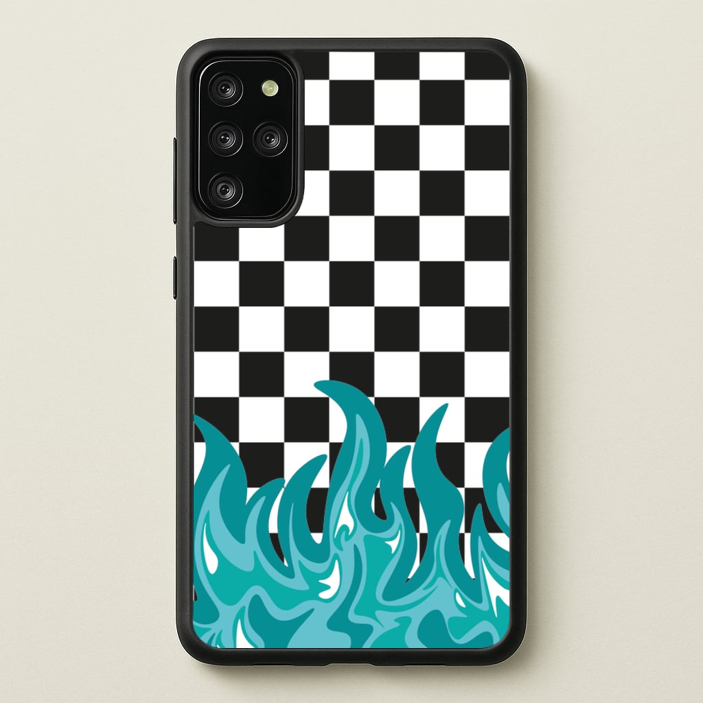 Blue Flame - Skate Aesthetic - Skate Aesthetic Phone Case for Galaxy S20 Plus
