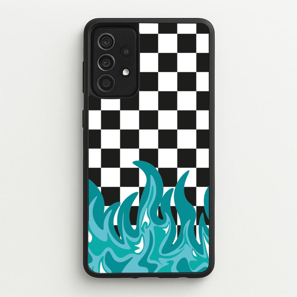 Blue Flame - Skate Aesthetic - Skate Aesthetic Phone Case for Galaxy A52 / A52s