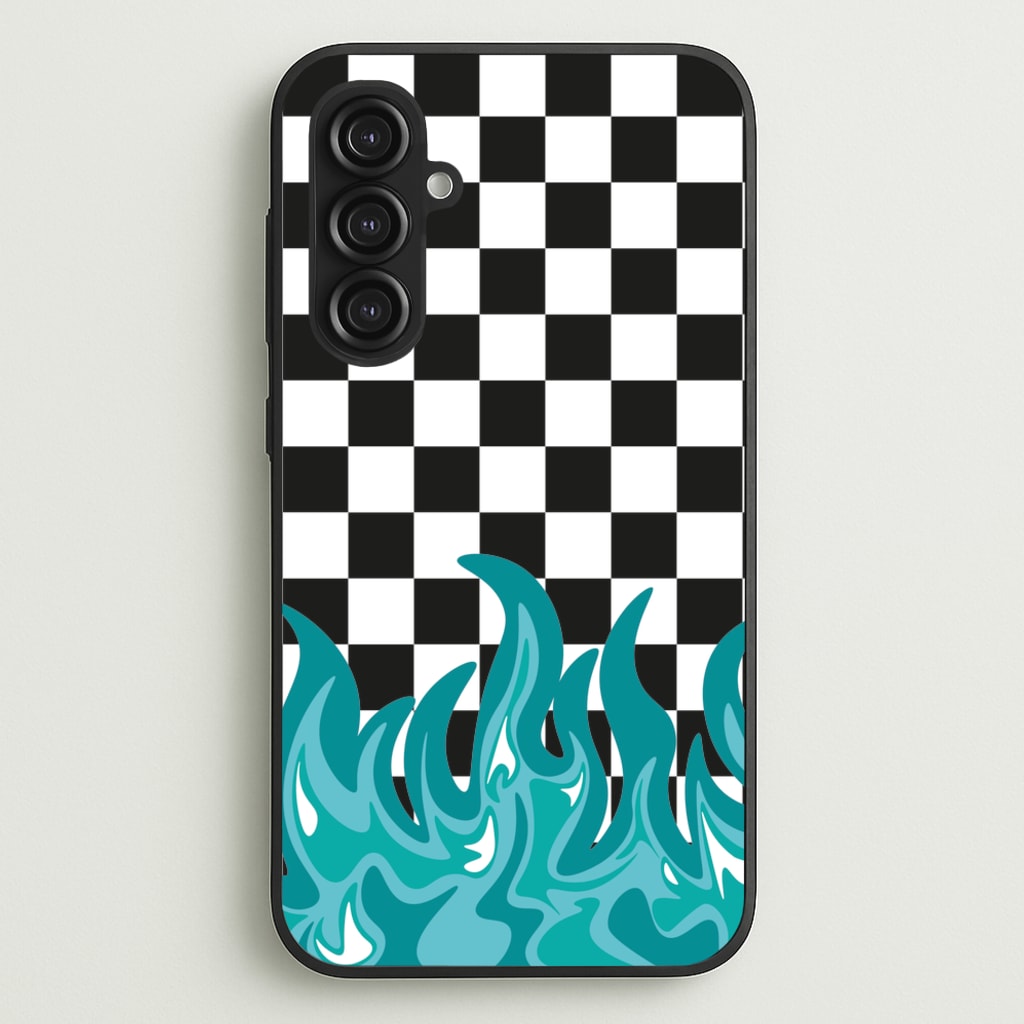 Blue Flame - Skate Aesthetic - Skate Aesthetic Phone Case for Galaxy S23FE
