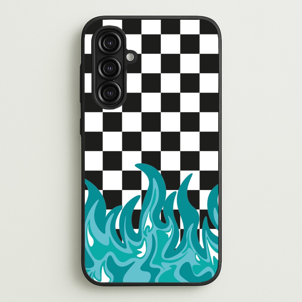 Blue Flame - Skate Aesthetic - Skate Aesthetic Phone Case for Galaxy A16
