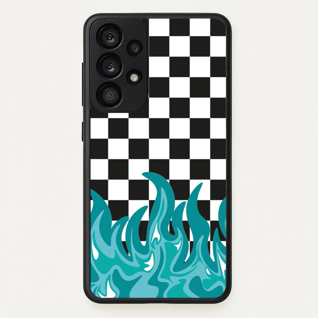 Blue Flame - Skate Aesthetic - Skate Aesthetic Phone Case for Galaxy A53