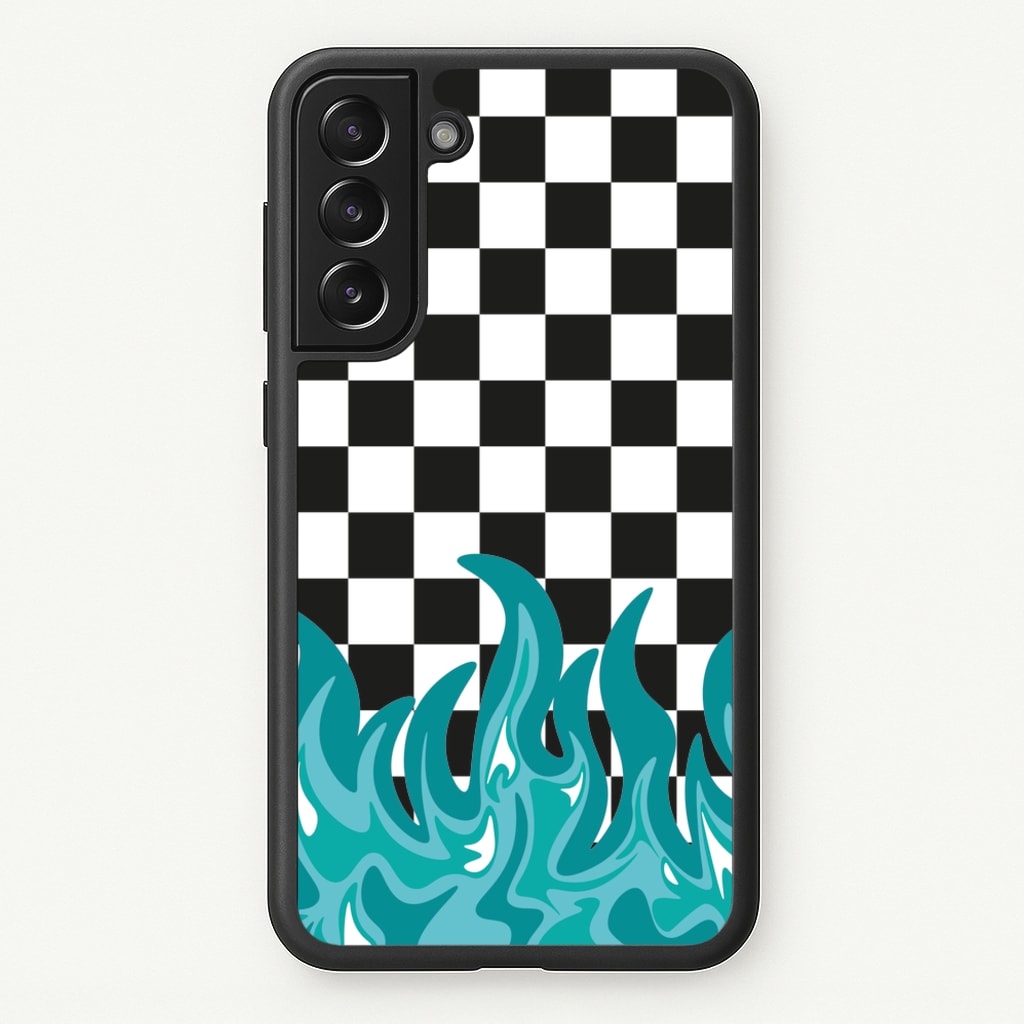 Blue Flame - Skate Aesthetic - Skate Aesthetic Phone Case for Galaxy S22 Plus