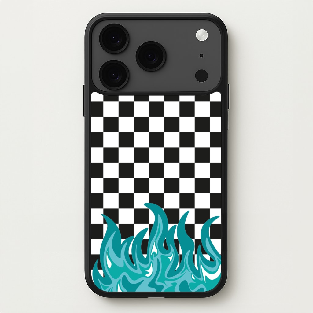 Blue Flame - Skate Aesthetic Phone Case for iPhone 17 Pro