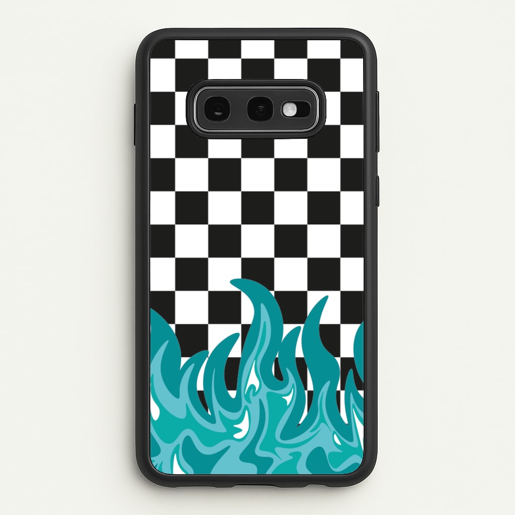 Blue Flame - Skate Aesthetic - Skate Aesthetic Phone Case for Galaxy S10e