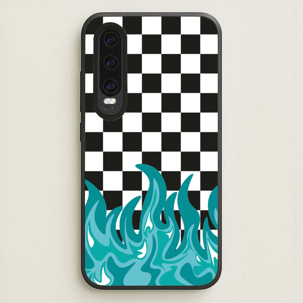 Blue Flame - Skate Aesthetic - Skate Aesthetic Phone Case for Huawei P30