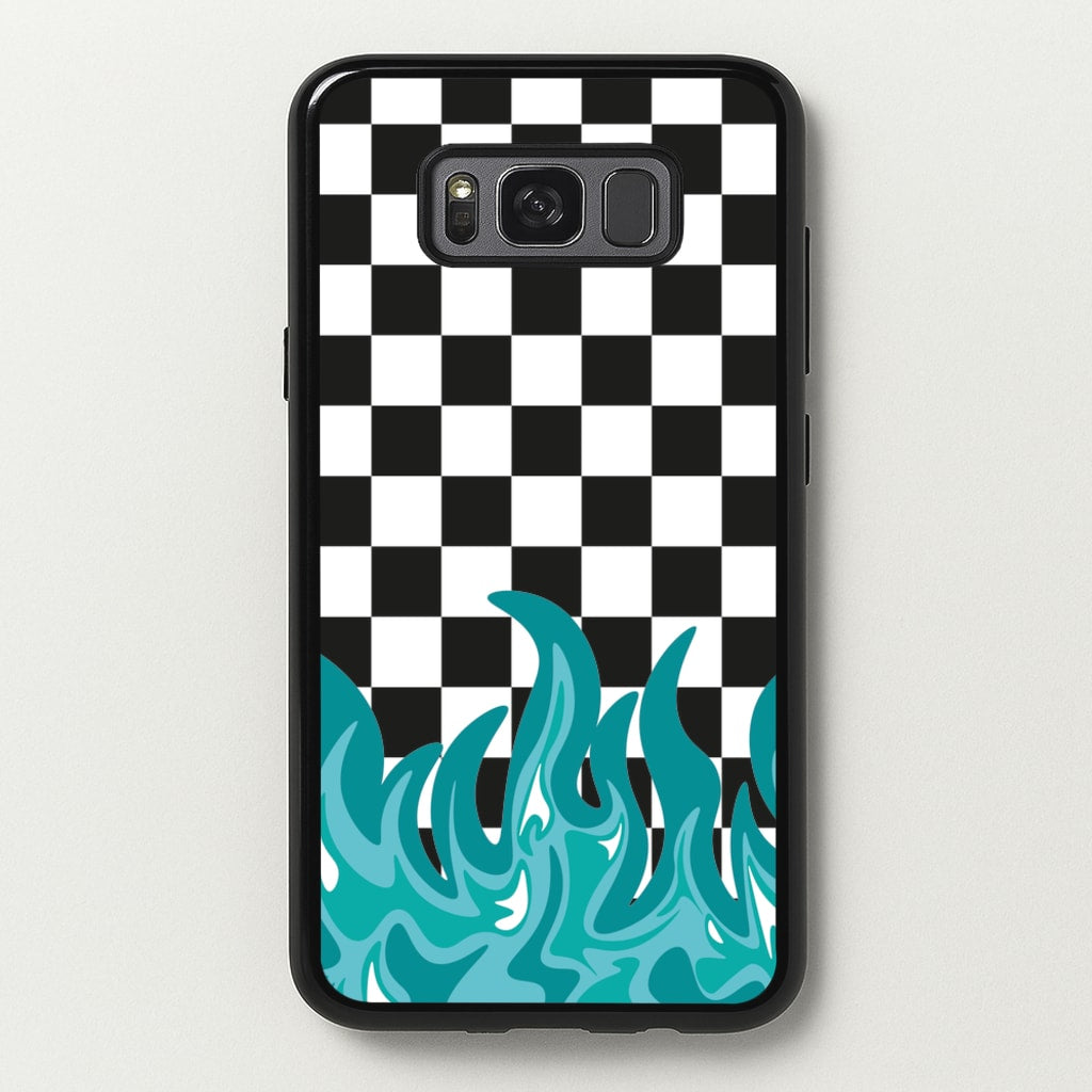 Blue Flame - Skate Aesthetic - Skate Aesthetic Phone Case for Galaxy S8 Plus