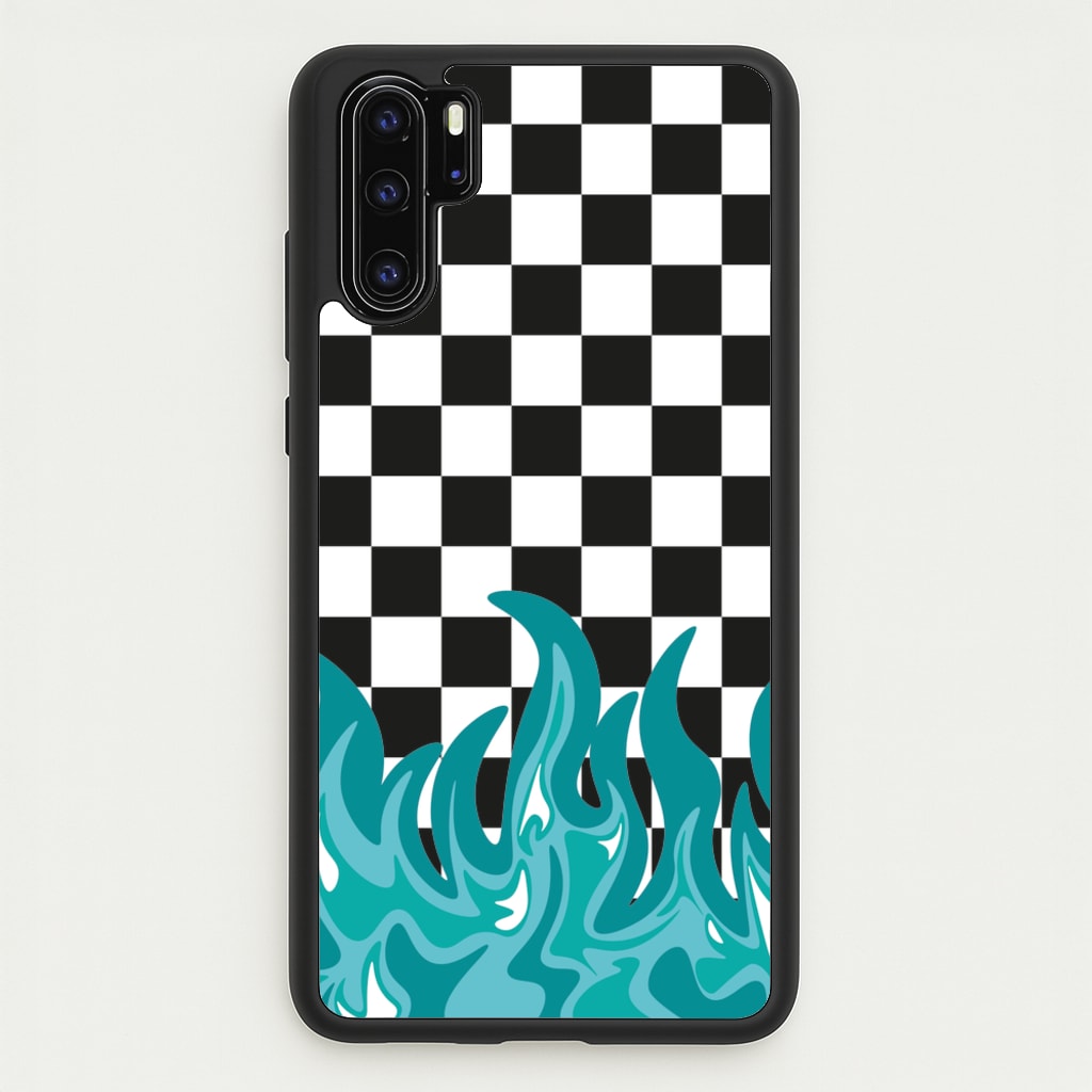 Blue Flame - Skate Aesthetic - Skate Aesthetic Phone Case for Huawei P30 Pro