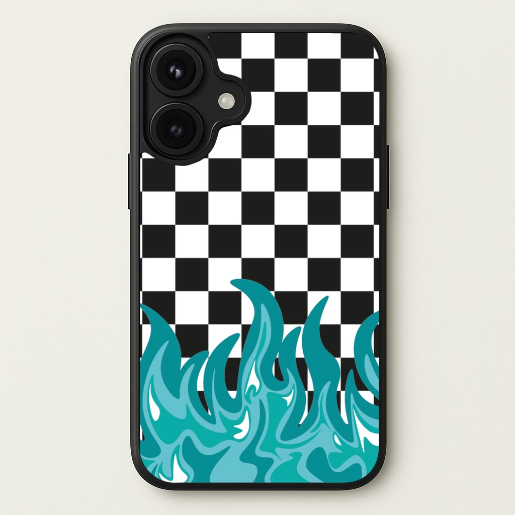 Blue Flame - Skate Aesthetic Phone Case for iPhone 17