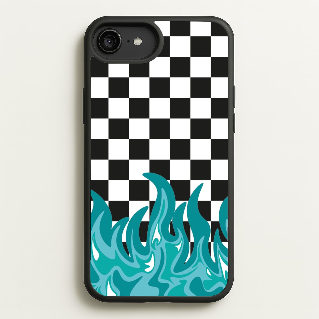 Blue Flame - Skate Aesthetic - Skate Aesthetic Phone Case for iPhone 6 Plus / 7 Plus / 8 Plus