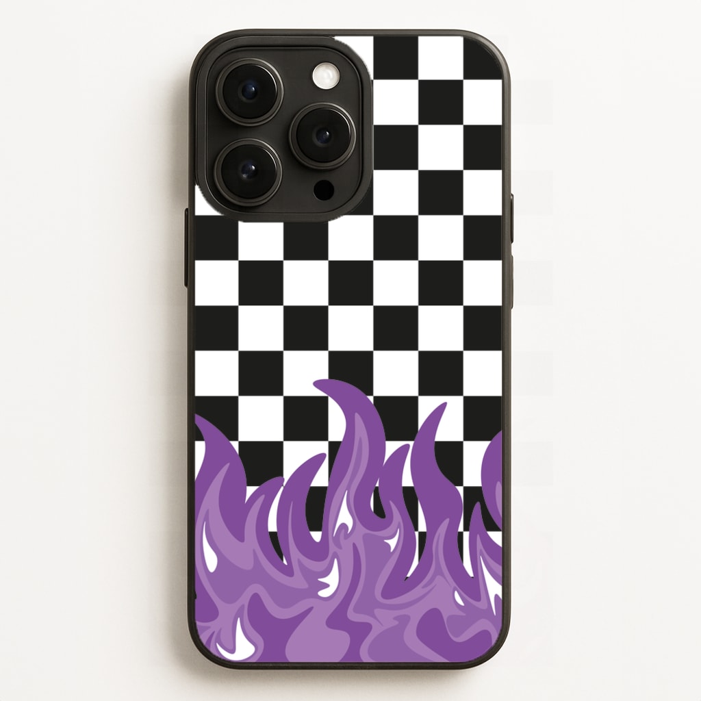 Purple Flame - Skate Aesthetic - Skate Aesthetic Phone Case for iPhone 16 Pro Max