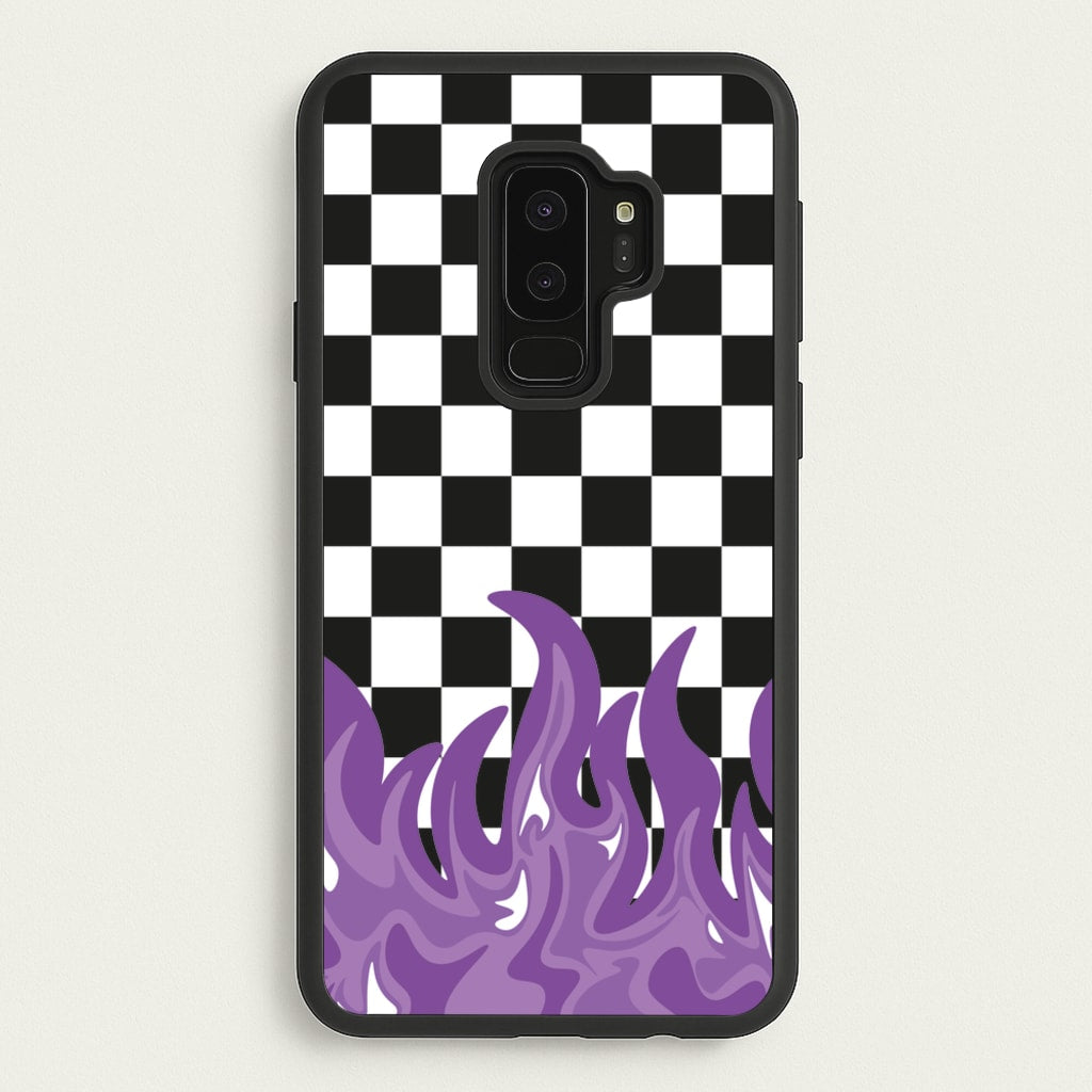 Purple Flame - Skate Aesthetic - Skate Aesthetic Phone Case for Galaxy S9 Plus
