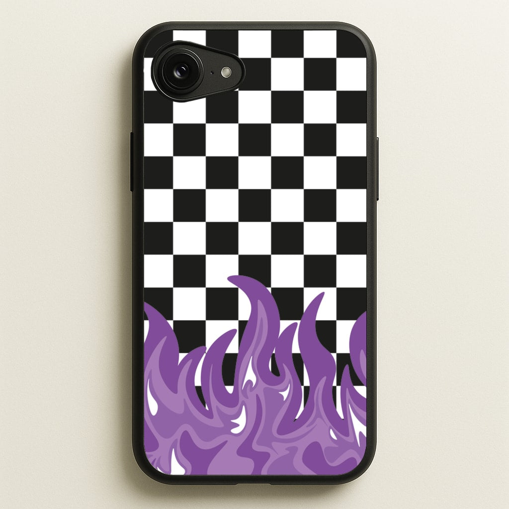 Purple Flame - Skate Aesthetic - Skate Aesthetic Phone Case for iPhone 16e