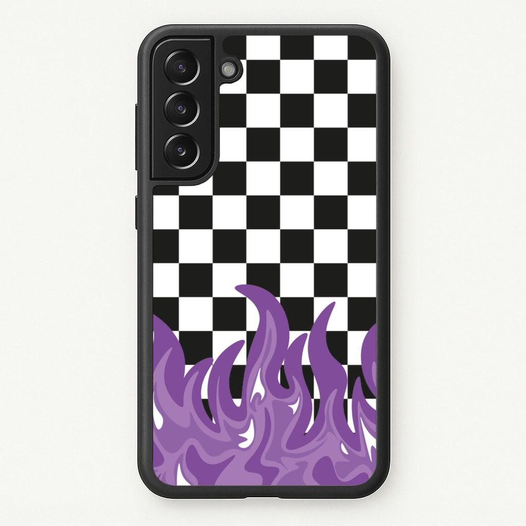 Purple Flame - Skate Aesthetic - Skate Aesthetic Phone Case for Galaxy S21 Plus