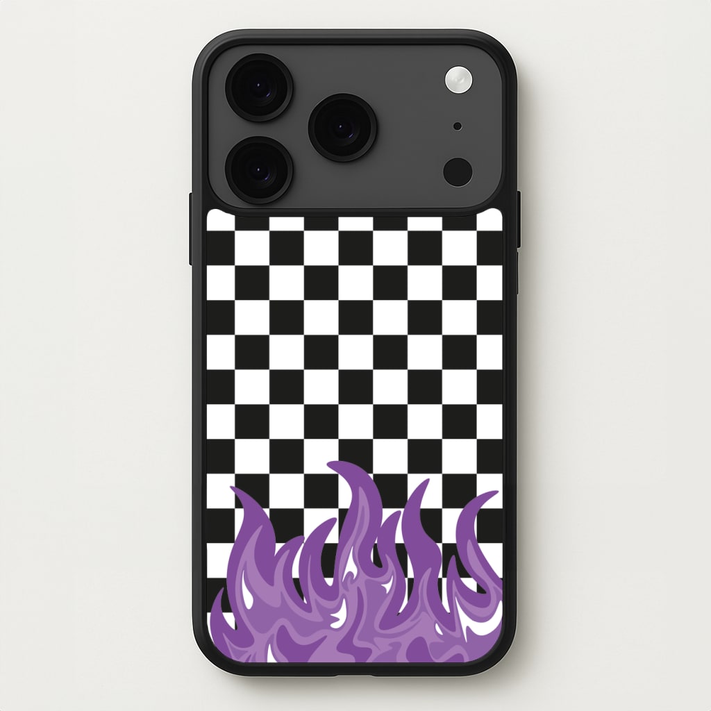 Purple Flame - Skate Aesthetic Phone Case for iPhone 17 Pro