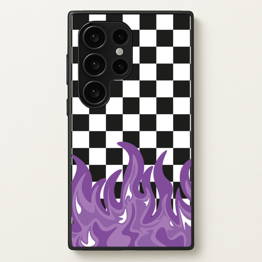 Purple Flame - Skate Aesthetic - Skate Aesthetic Phone Case for Galaxy S24 Ultra