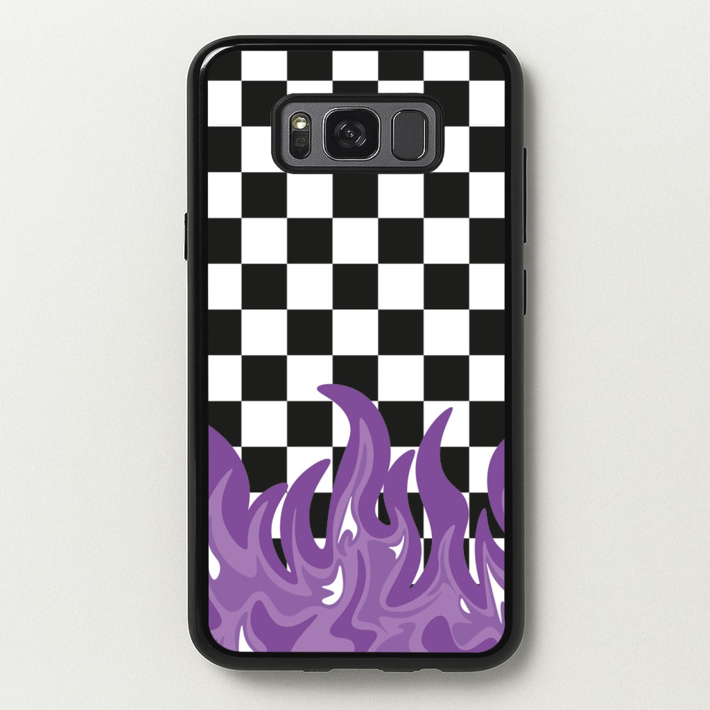 Purple Flame - Skate Aesthetic - Skate Aesthetic Phone Case for Galaxy S8 Plus
