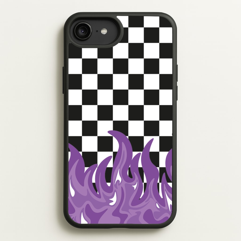 Purple Flame - Skate Aesthetic - Skate Aesthetic Phone Case for iPhone 6 Plus / 7 Plus / 8 Plus