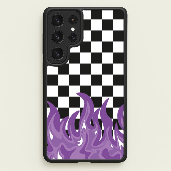 Purple Flame - Skate Aesthetic - Skate Aesthetic Phone Case for Galaxy S23 Ultra