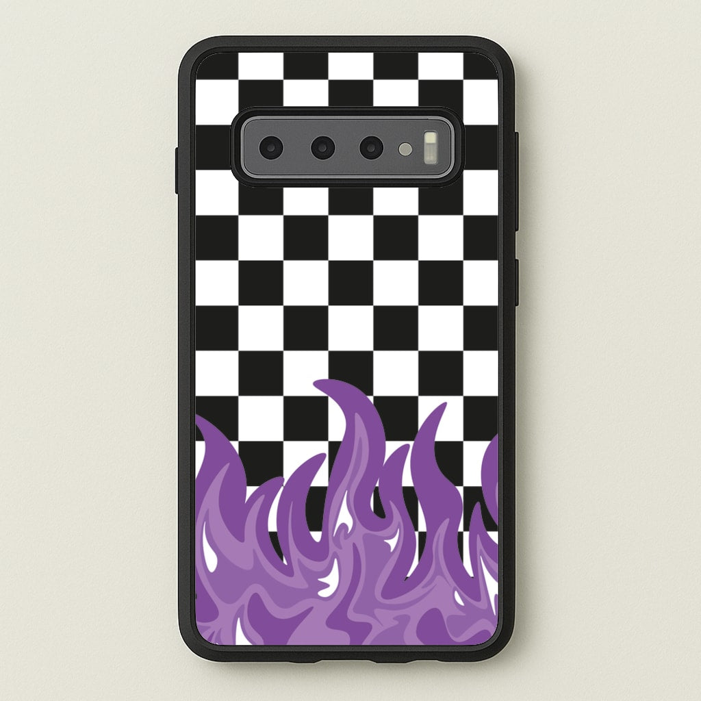 Purple Flame - Skate Aesthetic - Skate Aesthetic Phone Case for Galaxy S10