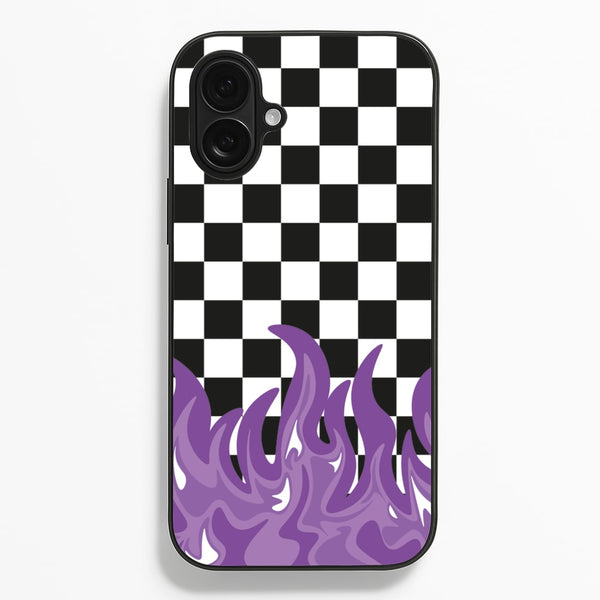 Purple Flame - Skate Aesthetic - Skate Aesthetic Phone Case for iPhone 16 Plus