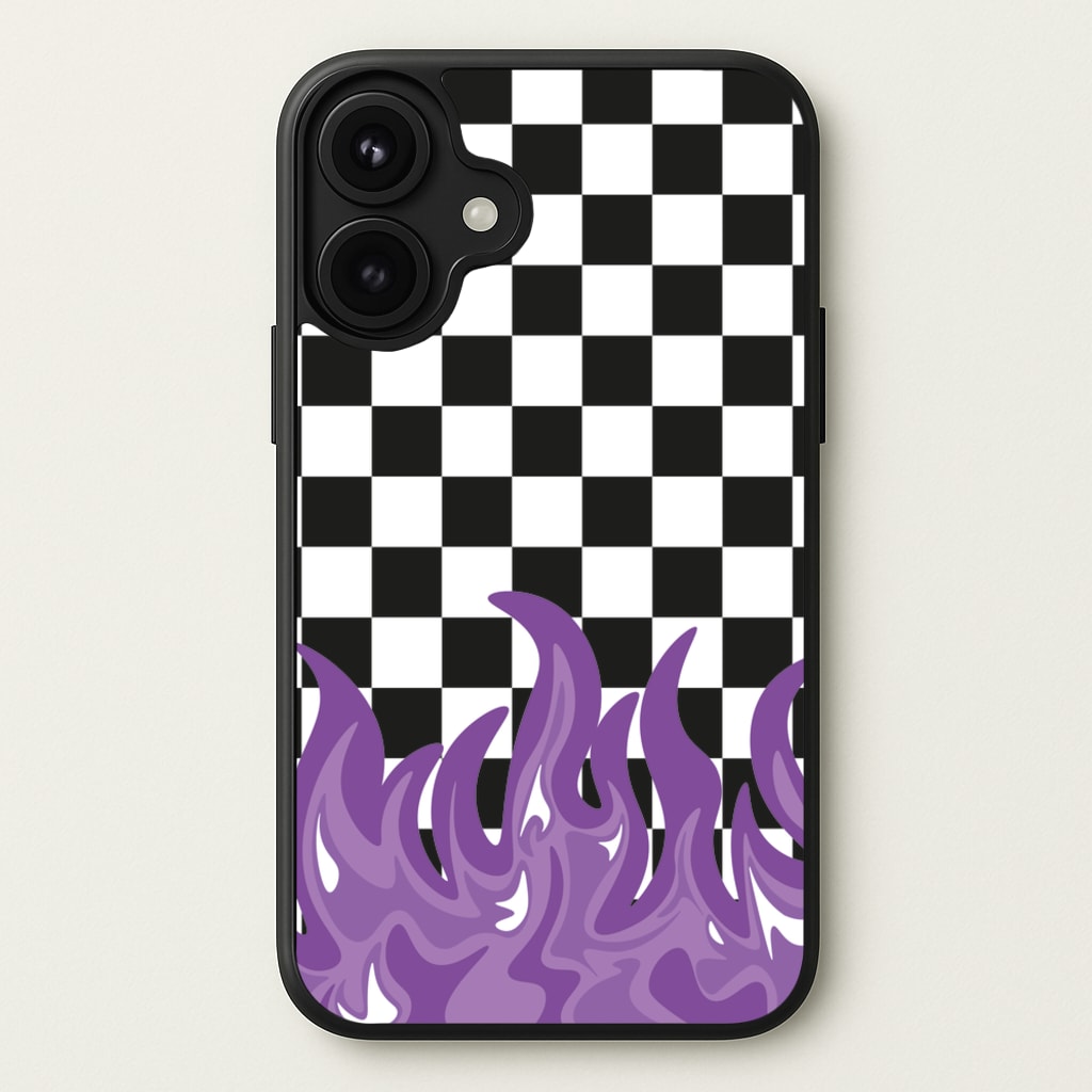 Purple Flame - Skate Aesthetic Phone Case for iPhone 17