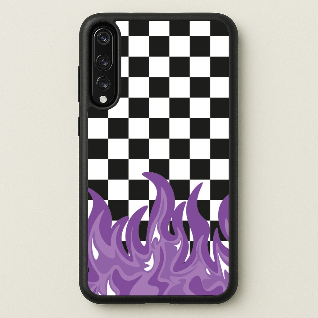 Purple Flame - Skate Aesthetic - Skate Aesthetic Phone Case for Huawei P20 Pro