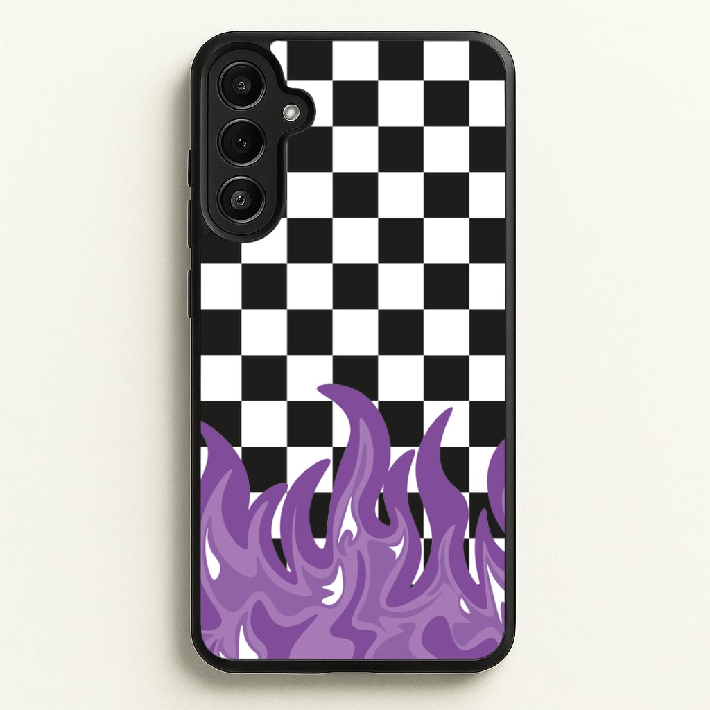 Purple Flame - Skate Aesthetic - Skate Aesthetic Phone Case for Galaxy A36