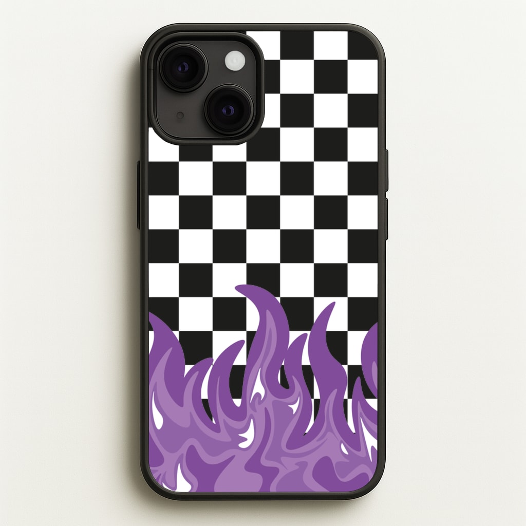 Purple Flame - Skate Aesthetic - Skate Aesthetic Phone Case for iPhone 13