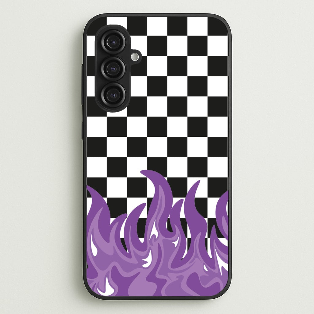 Purple Flame - Skate Aesthetic - Skate Aesthetic Phone Case for Galaxy S23FE