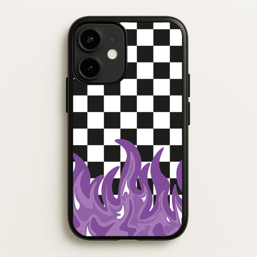 Purple Flame - Skate Aesthetic - Skate Aesthetic Phone Case for iPhone 12 Mini