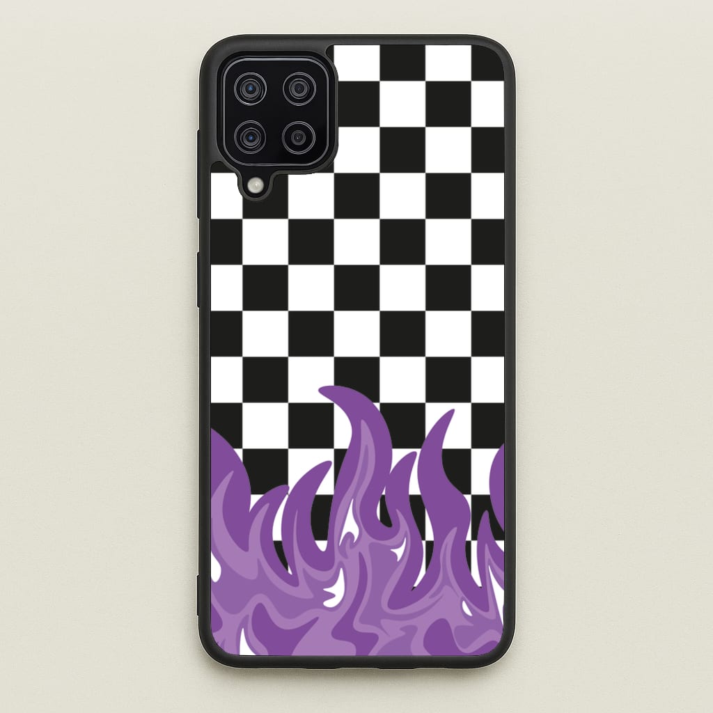 Purple Flame - Skate Aesthetic - Skate Aesthetic Phone Case for Galaxy A12