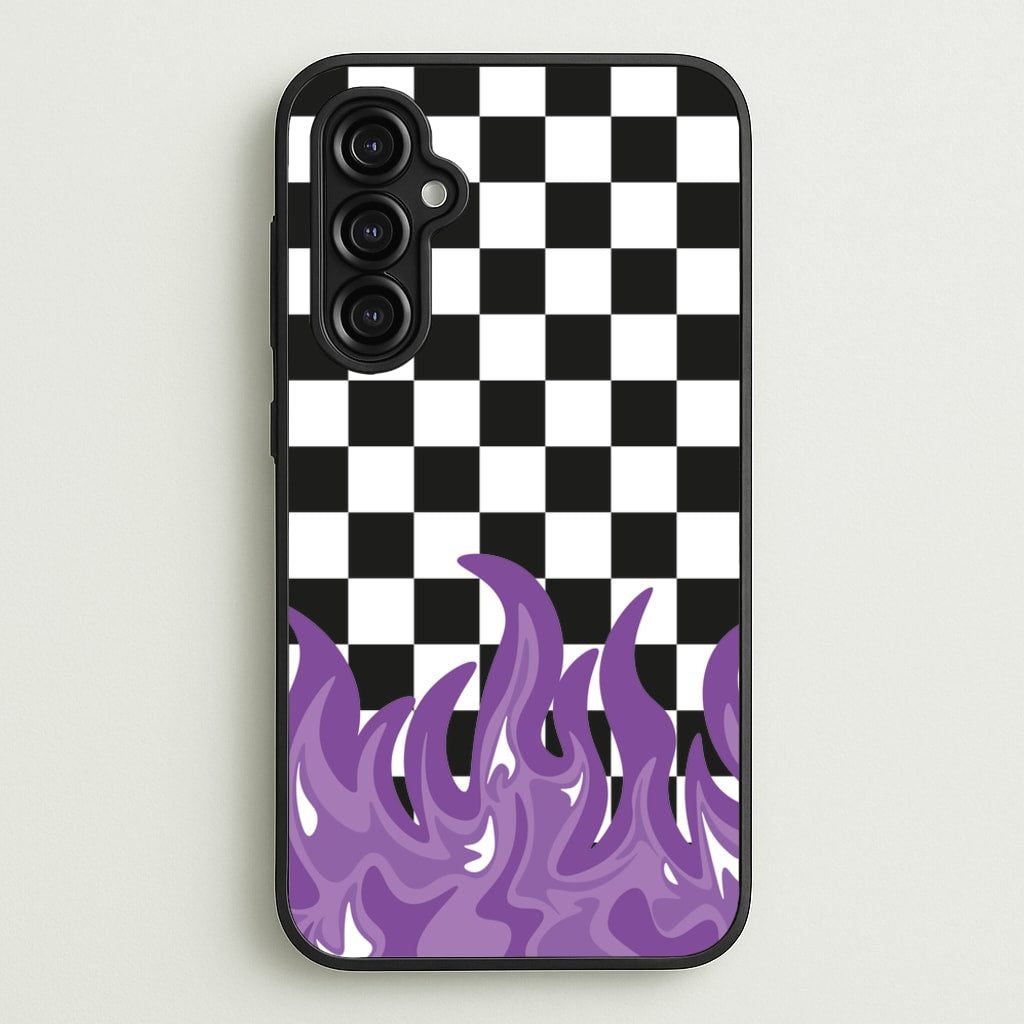 Purple Flame - Skate Aesthetic - Skate Aesthetic Phone Case for Galaxy A14