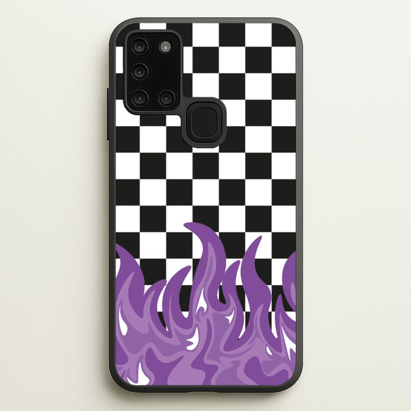 Purple Flame - Skate Aesthetic - Skate Aesthetic Phone Case for Galaxy A21s
