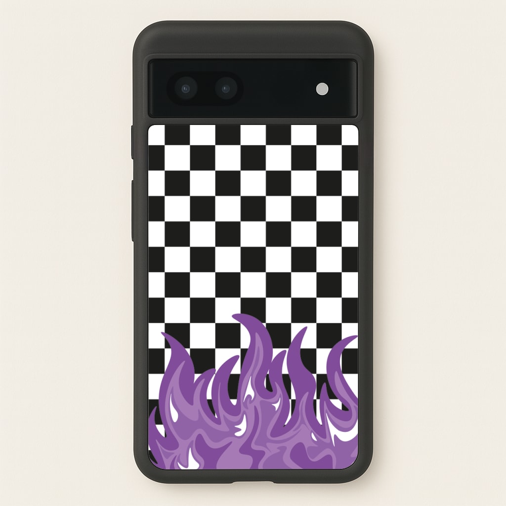 Purple Flame - Skate Aesthetic - Skate Aesthetic Phone Case for Google Pixel 6a