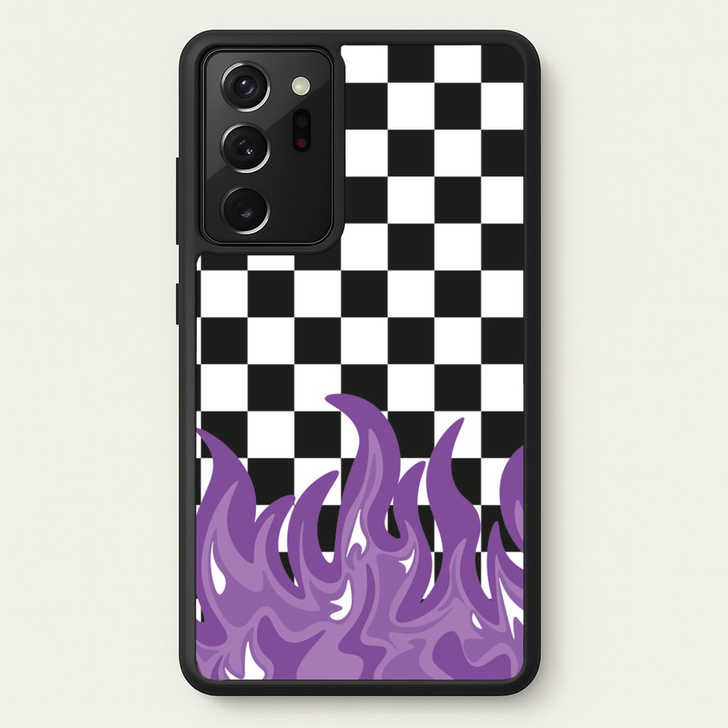 Purple Flame - Skate Aesthetic - Skate Aesthetic Phone Case for Galaxy Note 20 Ultra