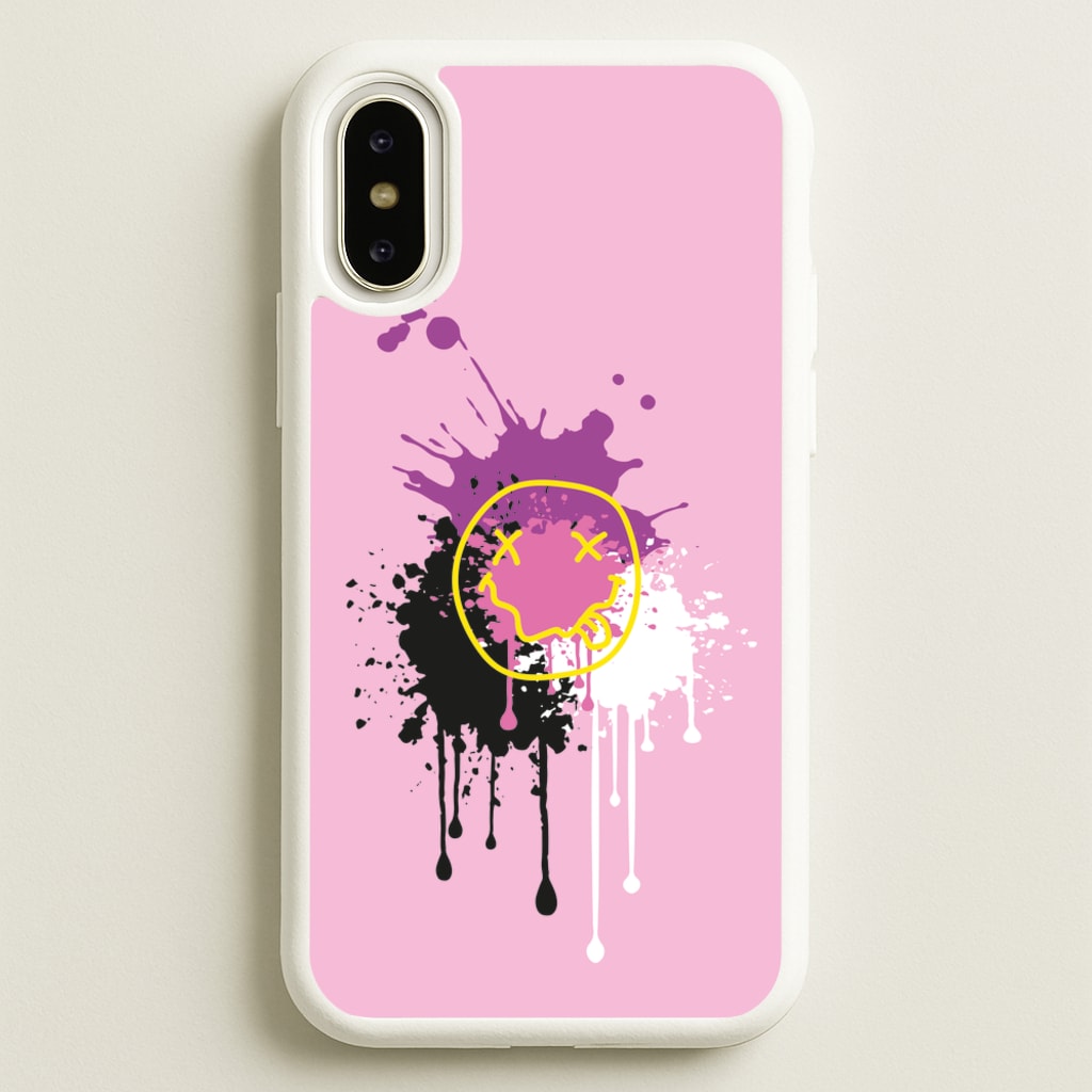 Pink Graffiti - Skate Aesthetic - Skate Aesthetic Phone Case for iPhone X / XS